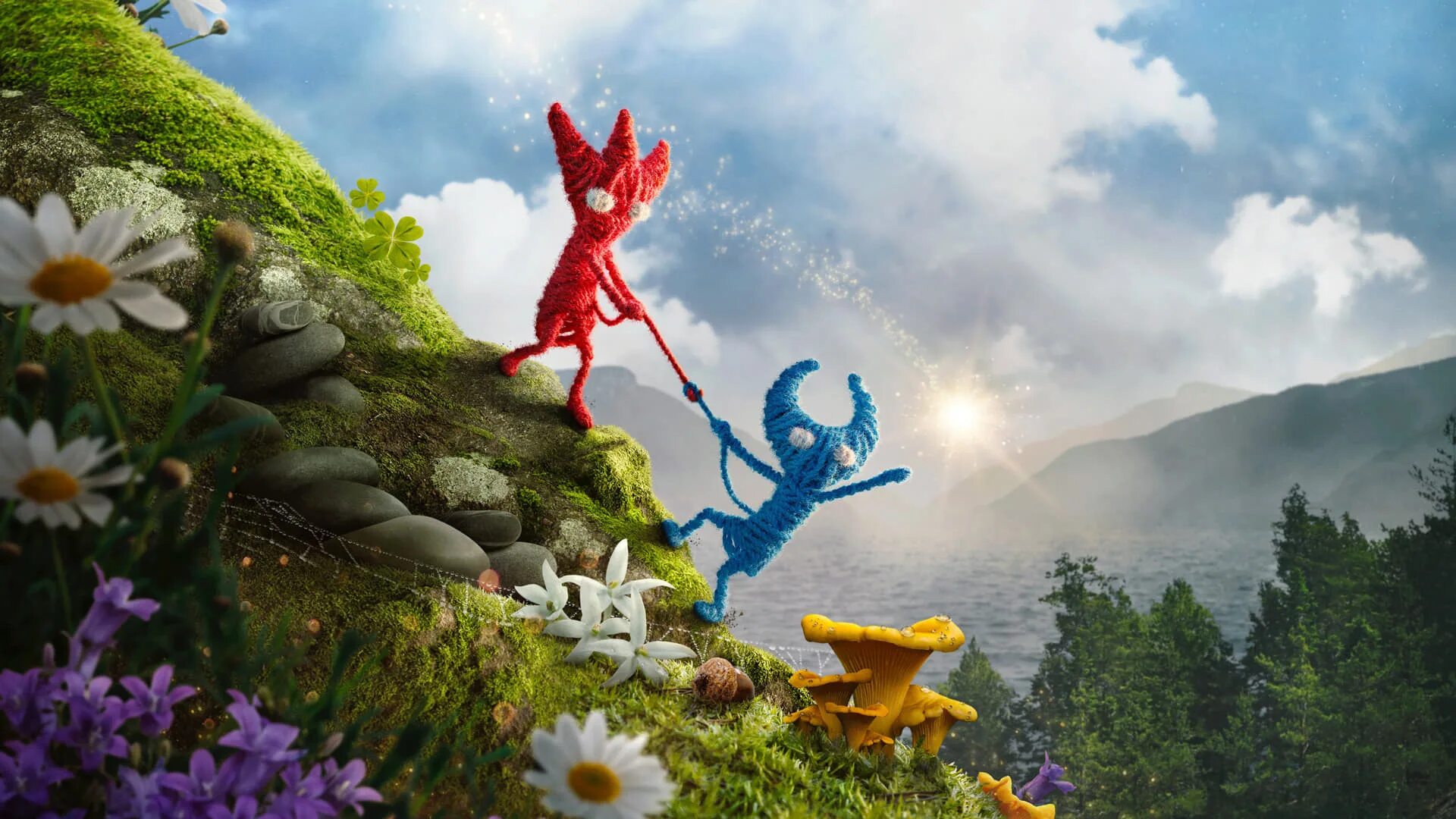 Игра про нитки. Игра Unravel two. Ярни Unravel 2. Unravel 2 ps4. Обложка игры Unravel two.