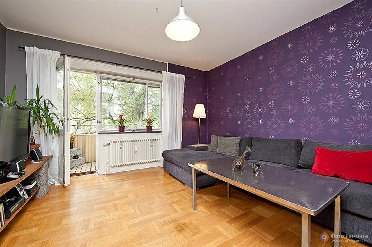 красивые обои в однокомнатную квартиру. более бюджетный вариант. бюджетный интерьер спальни. бюджетный интерьер. бюджетный ремонт.