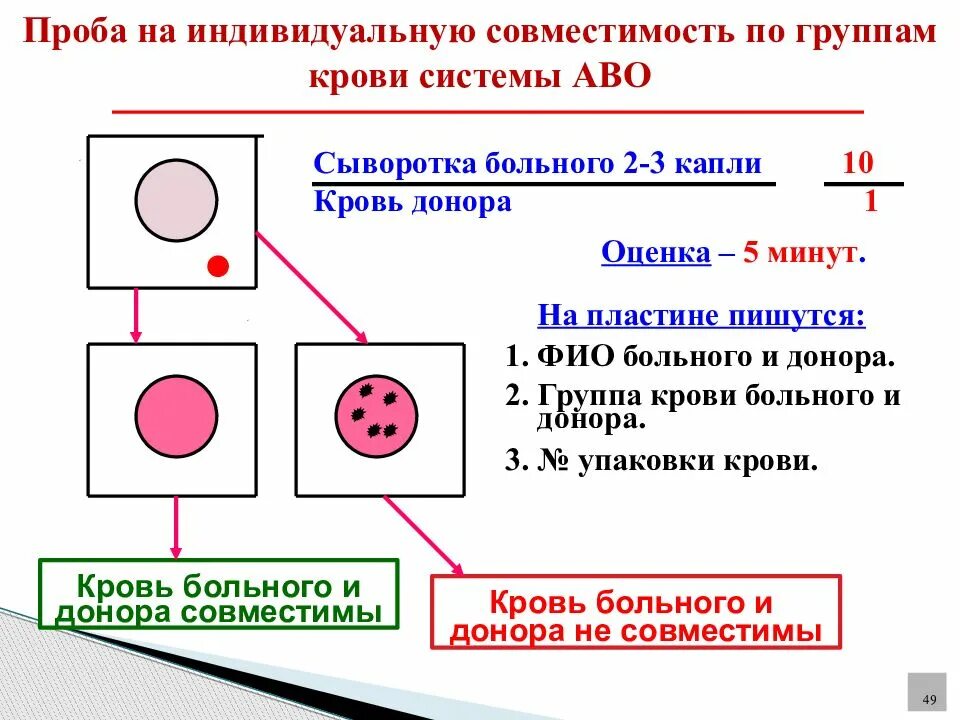 Проведение пробы на совместимость по системе АВО. «Проба на индивидуальною совместимость по группам крови системы АВО». Провести пробу на индивидуальную совместимость по системе АВО.. Совместимость по системе АВО И резус-совместимость.