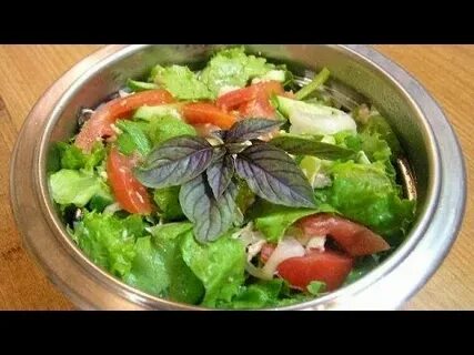 Салат с овощами видео