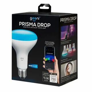 Geeni PRISMA Drop 65W Equivalent Multi-Color BR30 Smart LED Light Bulb GN-BW906-