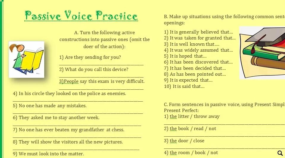 Passive voice present worksheet. Страдательный залог в английском языке упражнения. Passive Voice упражнения. Задания на пассивный залог в английском языке. Пассивный залог упражнения.