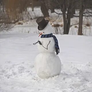 Необычный снеговик