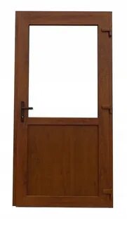 Пластиковые двери коричневые