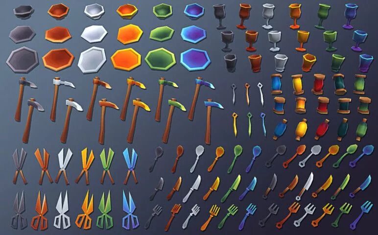 3d items