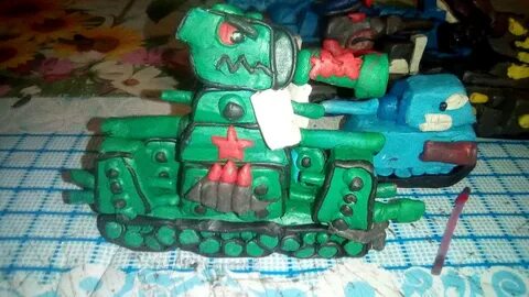 Танки геранда из пластилина