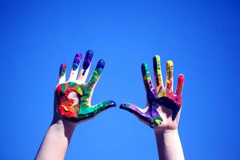 Colorful hands