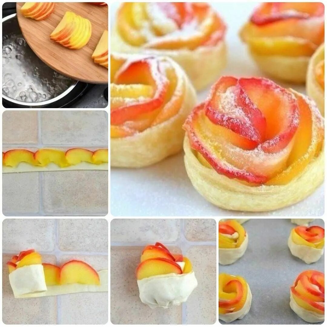 Слоеное тесто яблоки розочки. Булочки розочки с яблоками. Розы из яблок и слоеного теста. Слойки из яблок пошаговый. Слойки из яблок пошаговый.