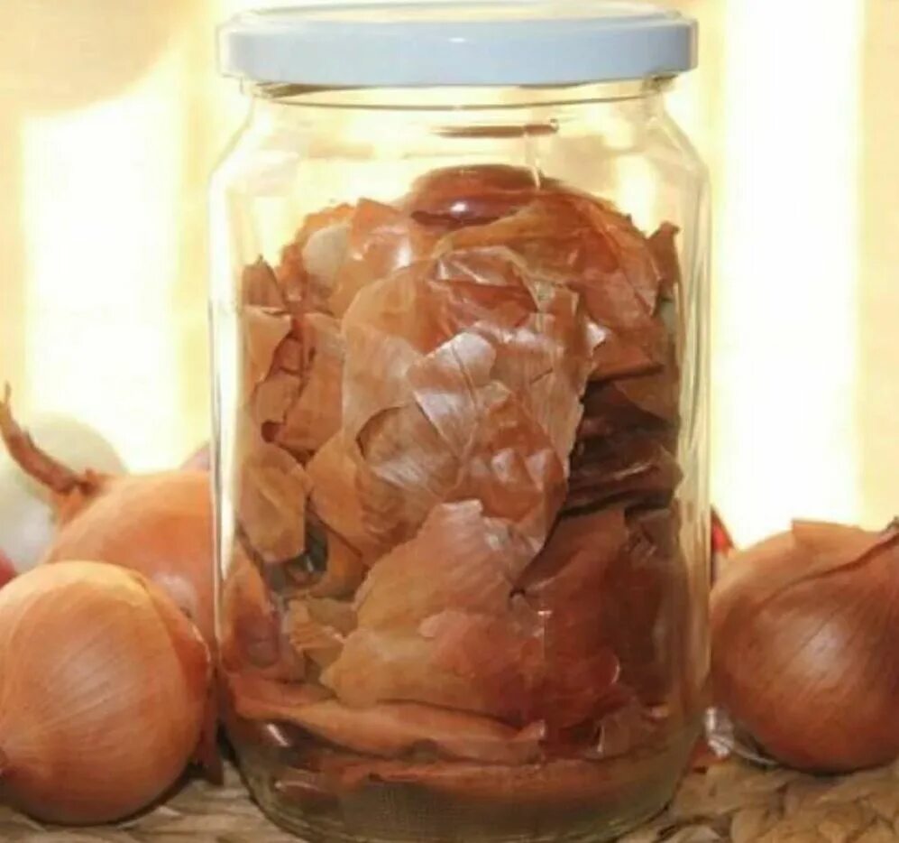 Замочить луковую шелуху