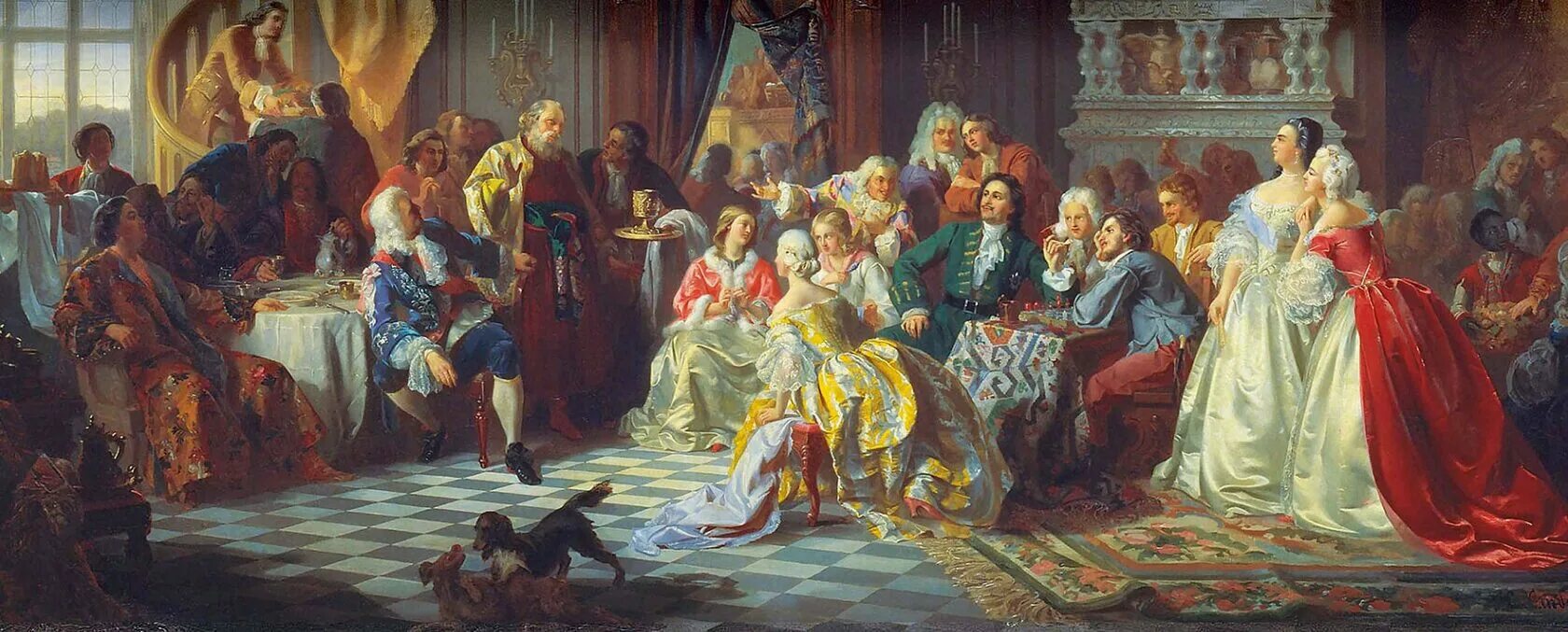 Ладюрнер. Исторические танцы спб. Гербовый зал зимнего дворца. 1830-е. Придворный который по социальному положению.