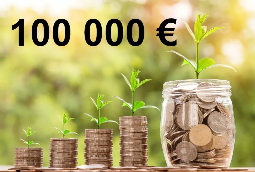 100.000 100. 10 000 000. 8.000.000,00 Euros.