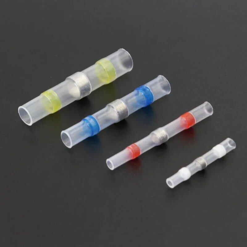 Набор термоусадочных клемм арт 538922-1. Соединители термоусаживаемые пк-т 1,0 под пайку (10шт) tdm. Соединитель 0. 5-1. Коннектор термоусадочный красный 0.