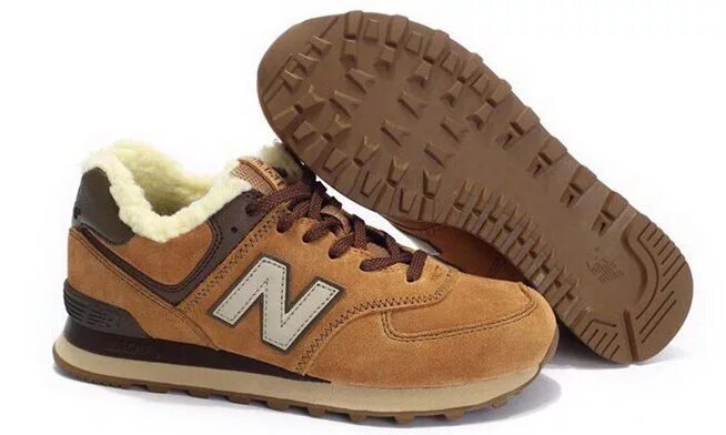 Озон new balance. Нью бэланс 574. Нью бэланс 574 с мехом. Зимние кроссовки New Balance 574. Нью бэланс 574 коричневые.