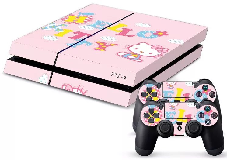 Hello we 4. Ps4 hello Kitty. Хеллоу Китти геймпад. Дуалшок 4 Хеллоу Китти. Хеллоу Китти плейстейшен 3.