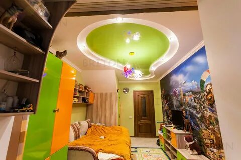Детская спальня потолок натяжной