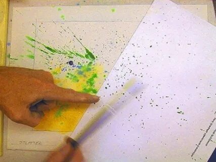 Как сделать фон гуашью
