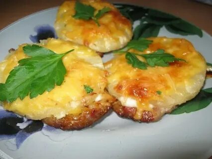 Ананасы с сыром в духовке