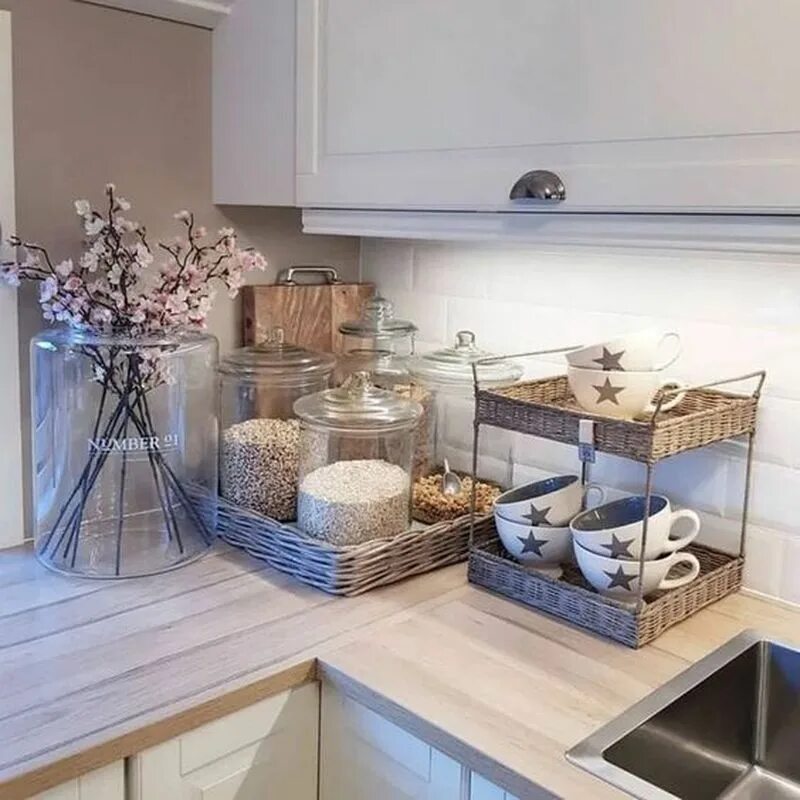 Стильный дизайн проект кухни в стиле шебби шик Shabby chic kitchen decor, Chic k