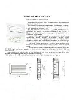Решетка амр размеры