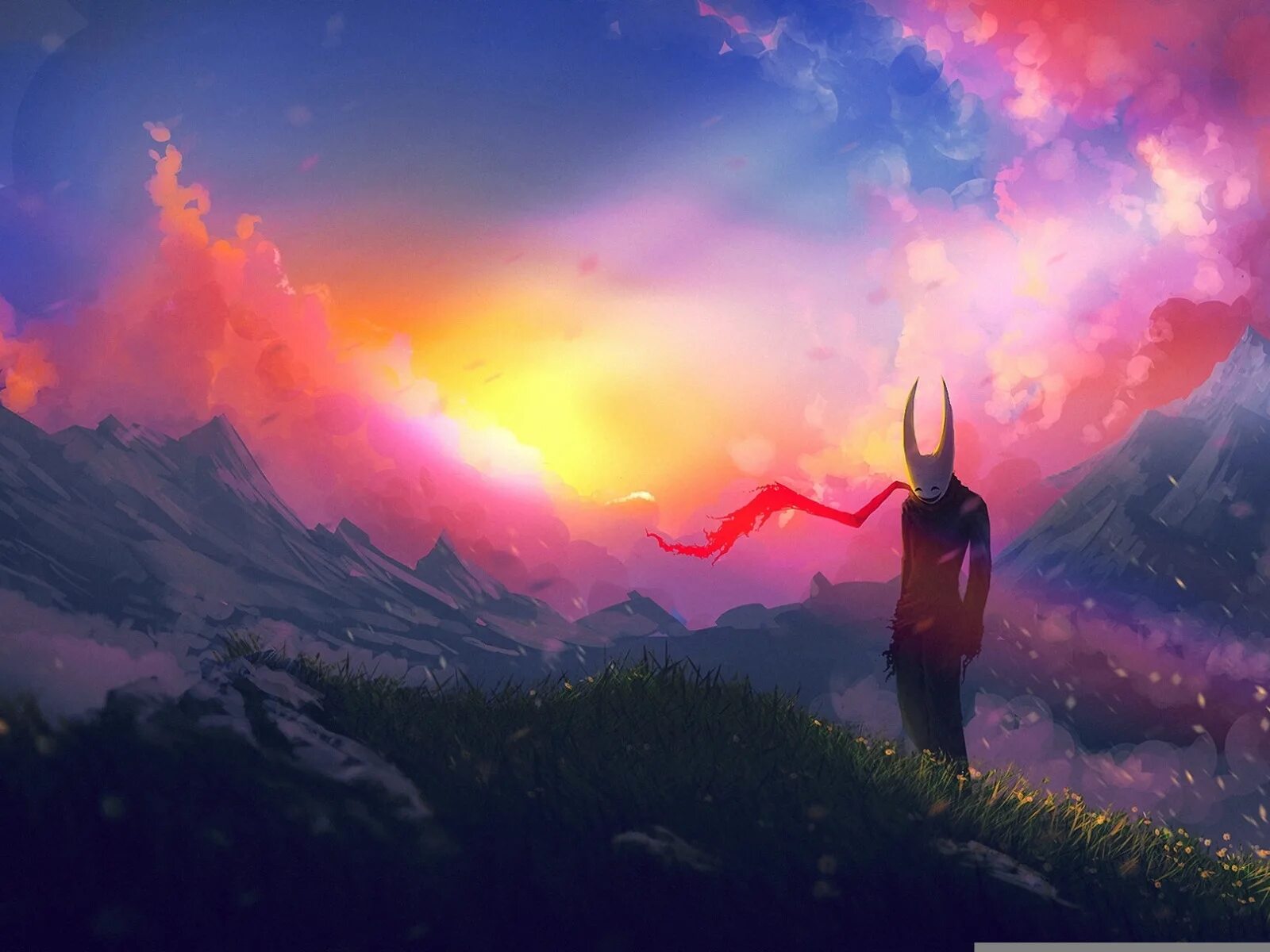 Одинокий дракон. Пейзажи в стиле фэнтези. Эпик картинки. Свет во мраке. Эпик фэнтези.