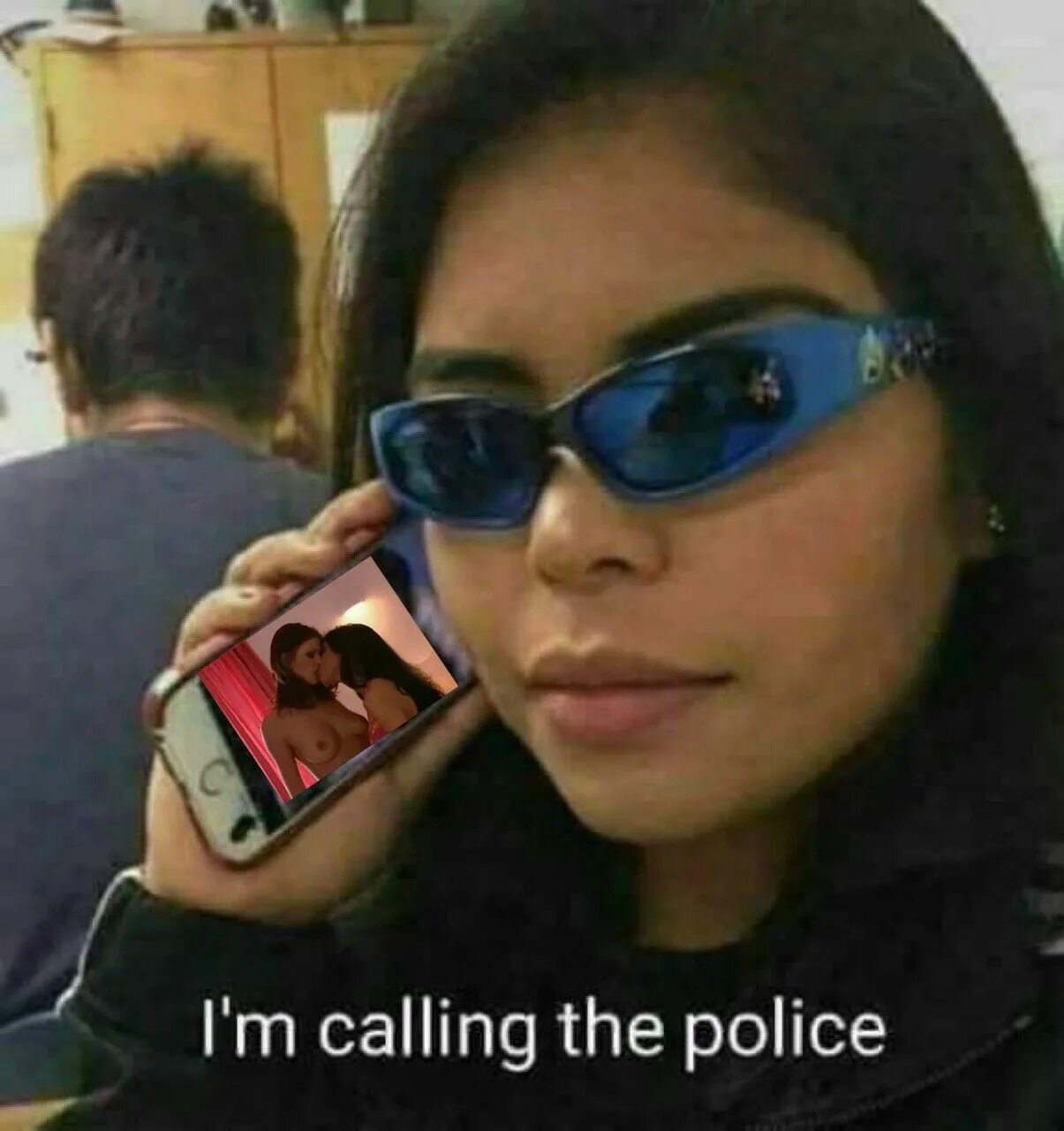 They call the police. Im calling the Police Мем. Звоню в полицию. Я звоню в полицию Мем. Calling Police meme.