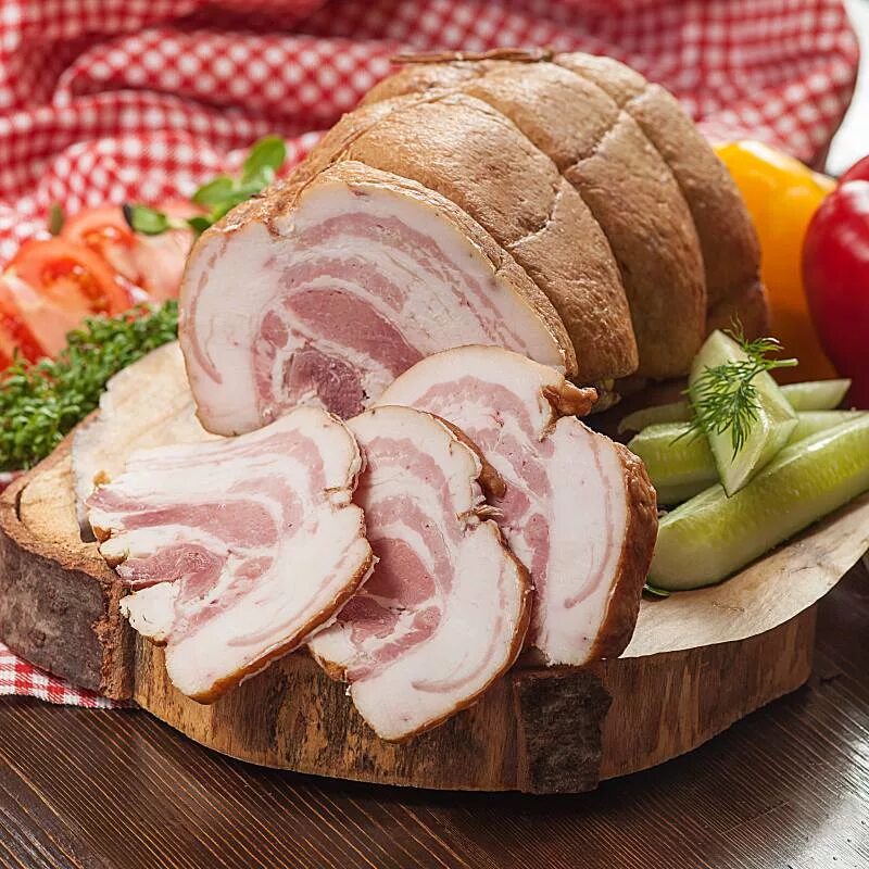 Копченой свиной
