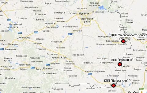Кпп на карте