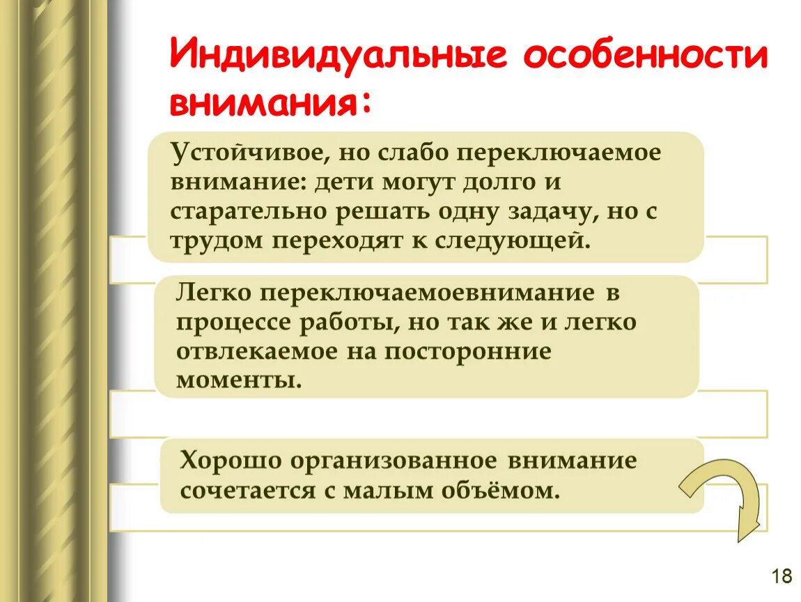 Характерные особенности внимания. Индивидуальные особенности внимания. Характеристики внимания. Особенности внимания в психологии. Индивидуальные особенности внимания в психологии кратко.