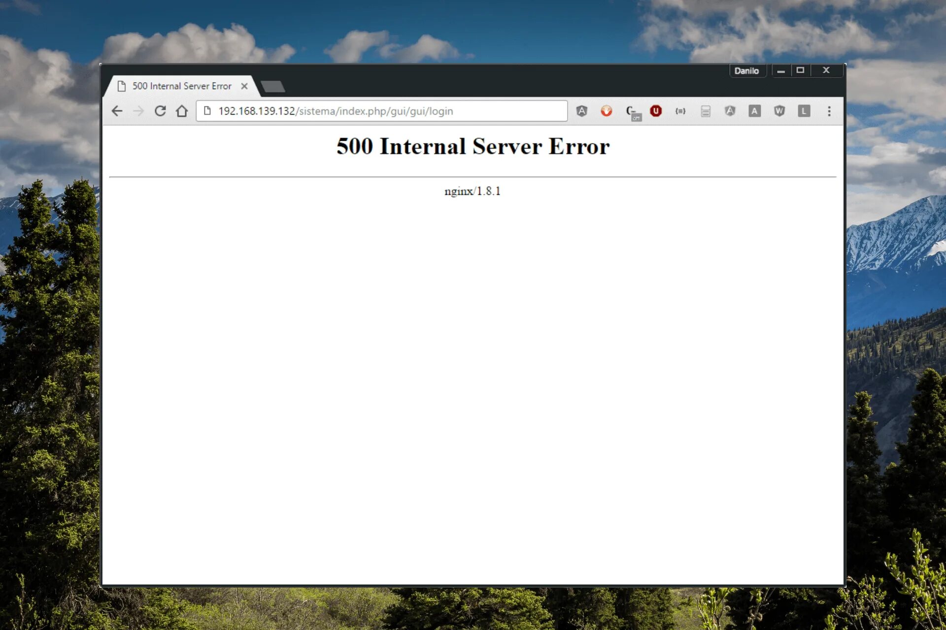 Internal error. Internal error