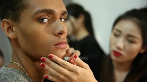 Wearing makeup
