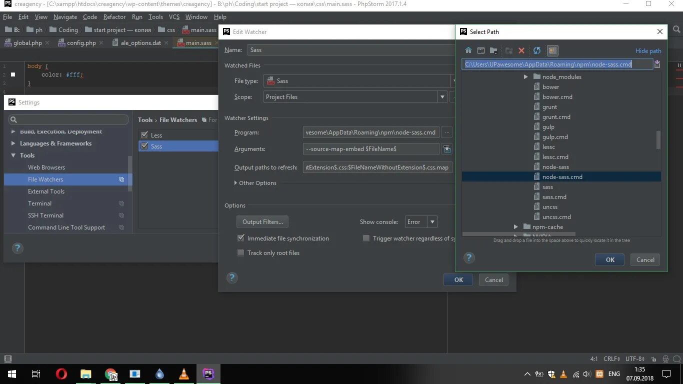 Phpstorm terminal