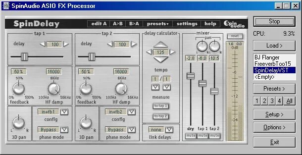 Span vst. ASIO процессор. ASIO VST. ASIO V. 2.0. SPINAUDIO.ASIO.FX.Processor.