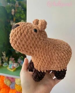 Вязаная капибара крючком схема и описание