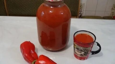 Быстрый томатный сок на зиму