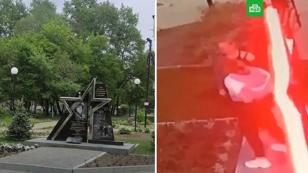 Осквернил статую. Памятник олегу пешкову арсеньев. осквернили памятник пешкову. подростки оскверняют памятники.