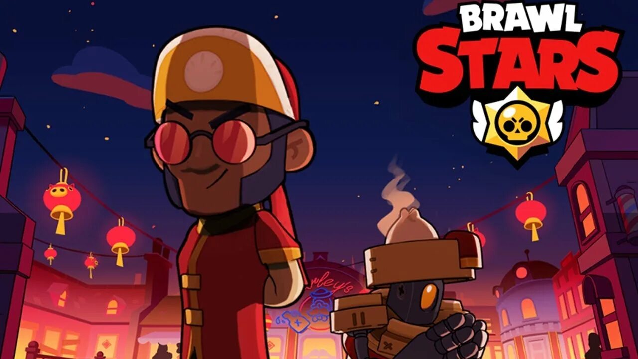 Лунный новый год в бравл старсе. Brawl stars лунный новый год. Brawl stars лунный новый год. Зимний фон бравл старс. Брок браво старс арт.