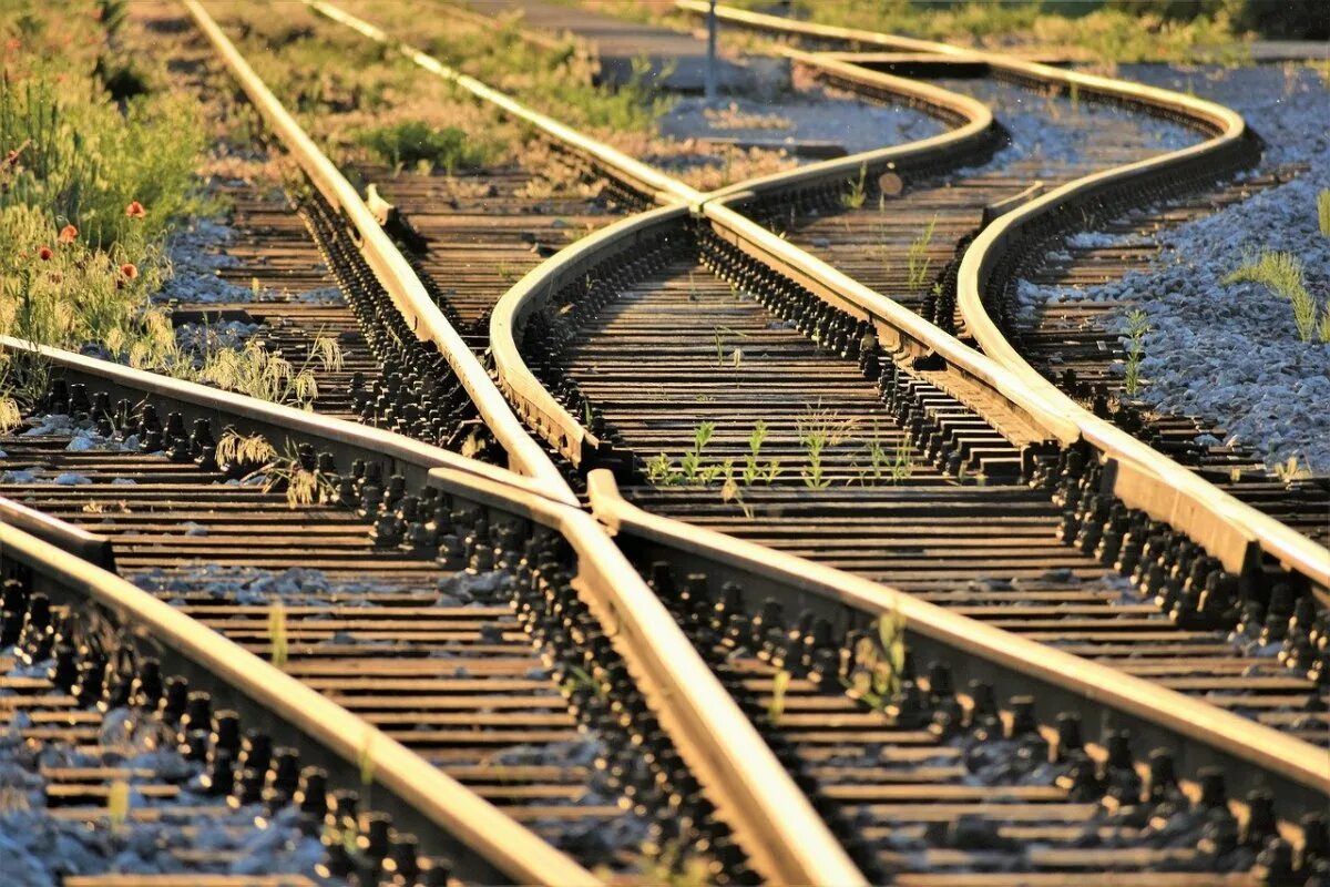 Железная дорога. Рельсы. Железнодорожные пути. ЖД дорога.