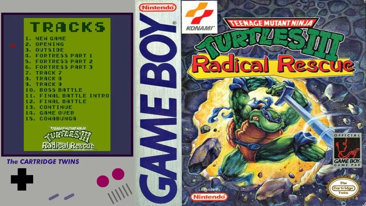 Tmnt ost. Teenage Mutant Ninja Turtles III: Radical Rescue game boy. Teenage Mutant Ninja Turtles 3 Radical Rescue картридж. TMNT III: Radical Rescue (game boy). Turtles 3 game boy Cover.