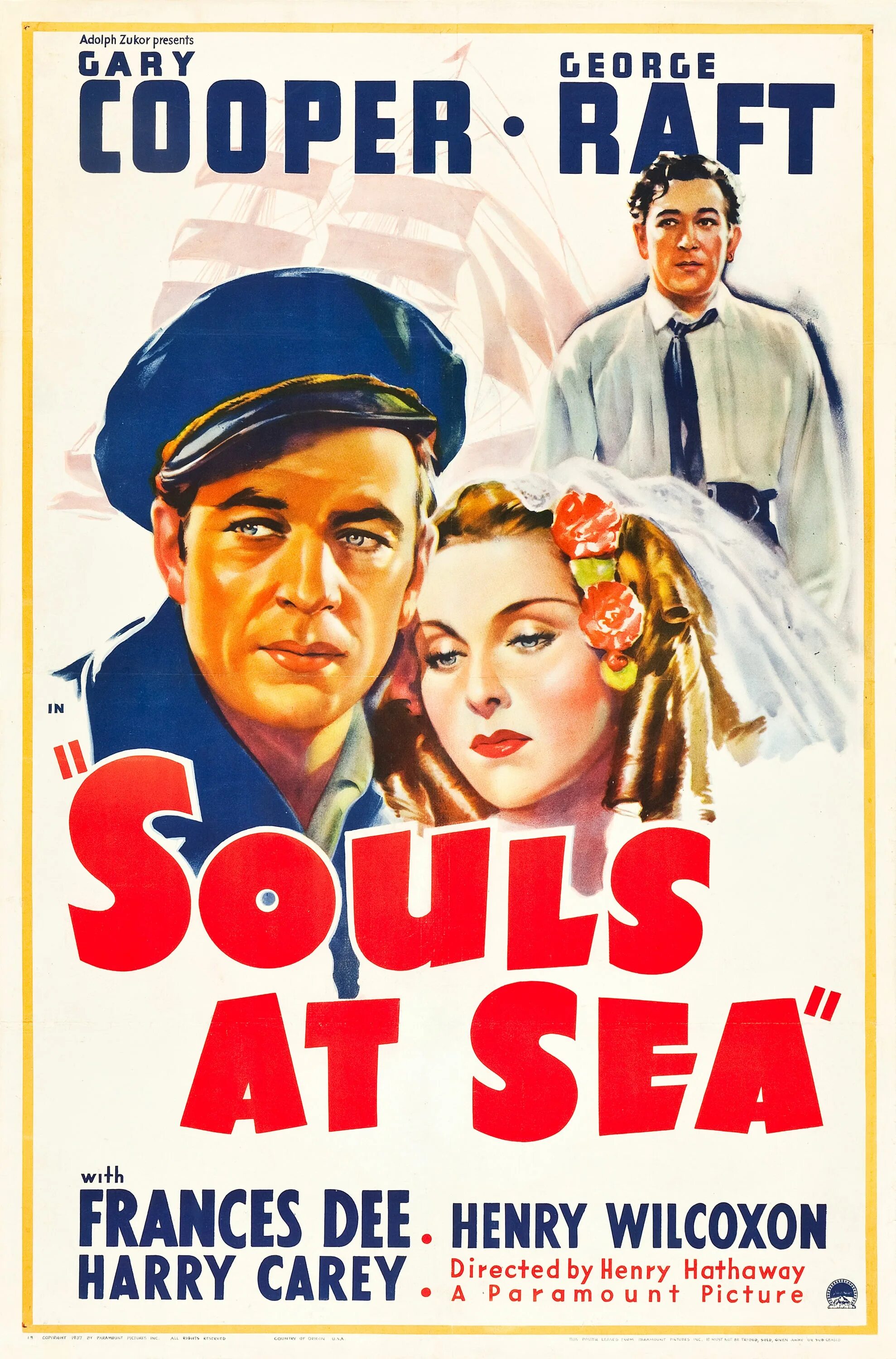 More posters. Souls at Sea 1937. 1937 Плакат. Правда о море Постер.