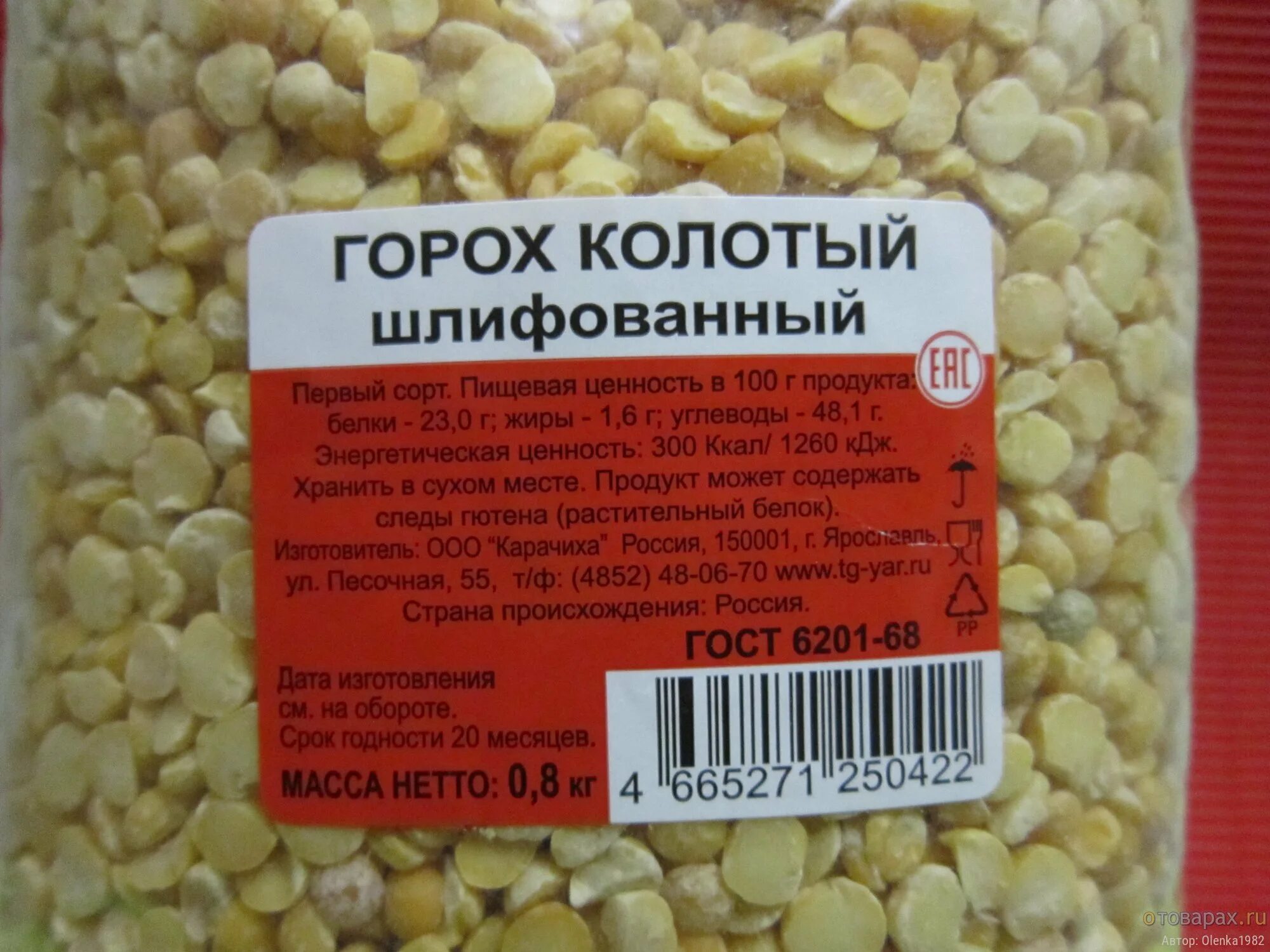 Горох время