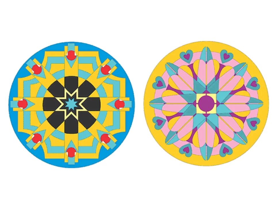 Цветочная композиция 2 класс технология. Узор в круге 2 класс технология. Построение геометрического орнамента. Составление орнамента в круге. Орнамент в круге.