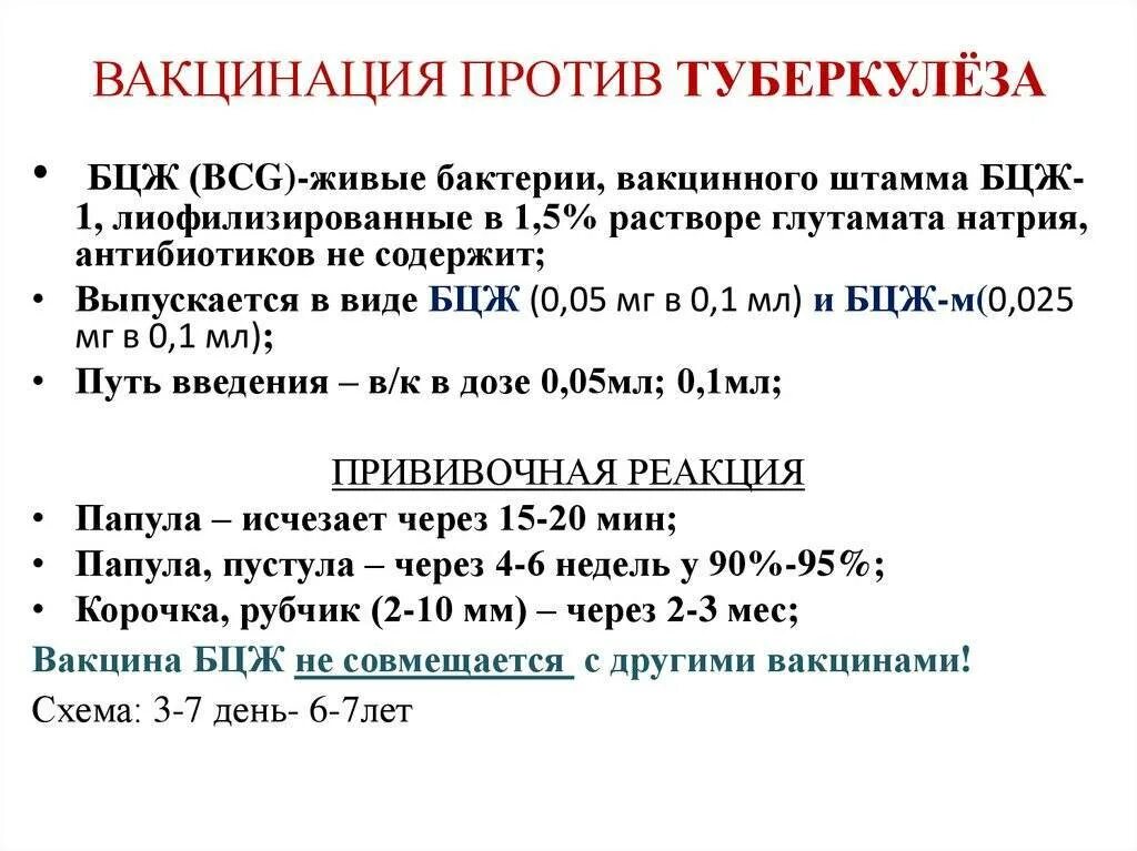 Делают ли прививку от туберкулеза. БЦЖ схема вакцинации детям. Вакцина против туберкулеза (БЦЖ, БЦЖ-М) представляет собой.