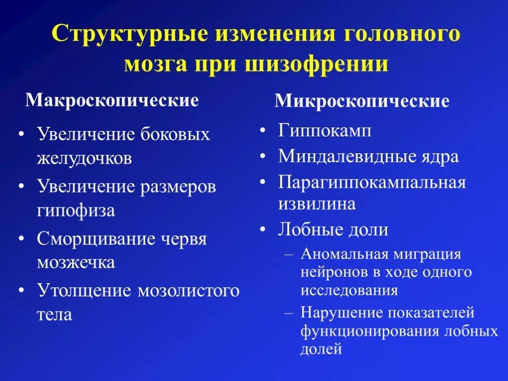 Органические изменения в организме. Структурные изменения головного мозга. Изменения мозга при шизофрении. Структурные изменения. Структура мозга при шизофрении.