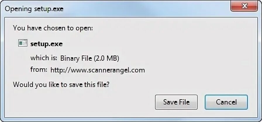 Не найден setup exe