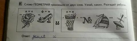 Разгадай ребусы и заполни схему