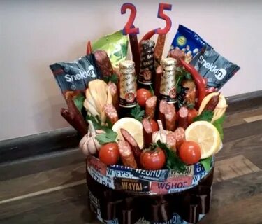 Букеты мужчинам на 23 февраля из продуктов