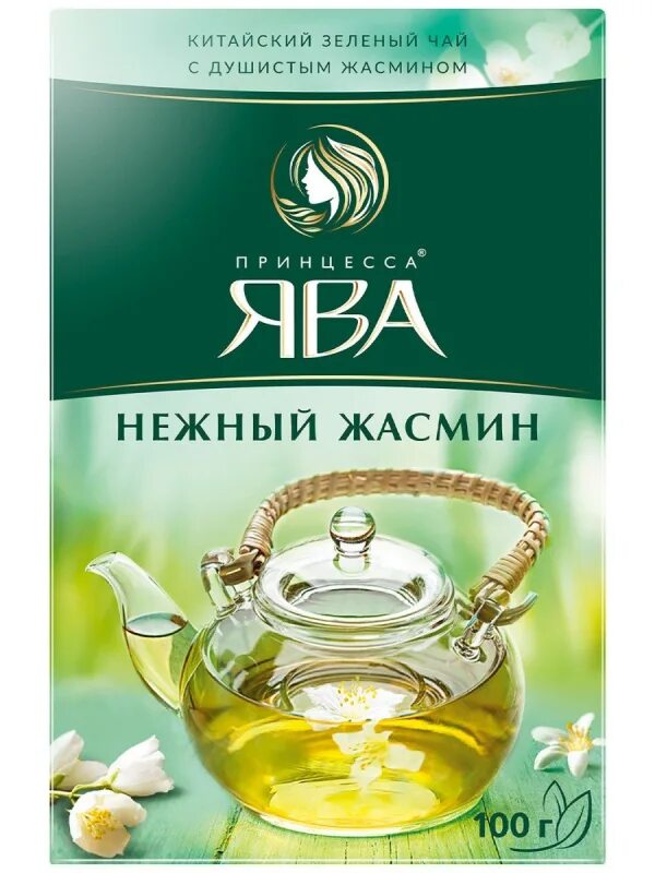 Жасминовый чай купить. Чай принцесса Ява зеленый с жасмином. Китайский зеленый чай с жасмином принцесса Ява.