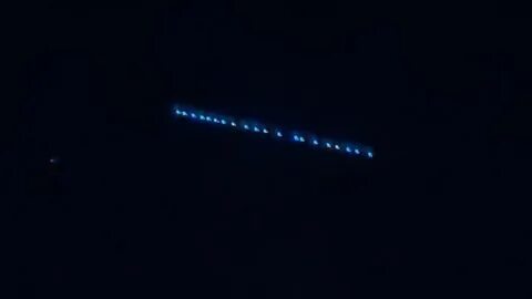 Голубые огни в небе