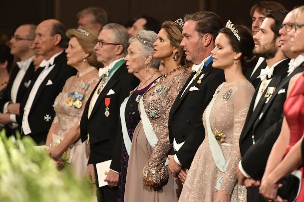 Принцесса Швеции Биргитта. Королевская семья Швеции 2022. Церемония вручения Нобелевской премии в Швеции.