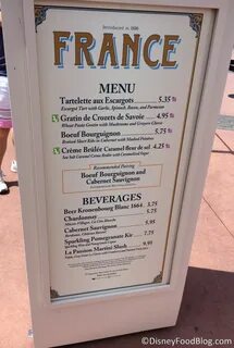 Le menu